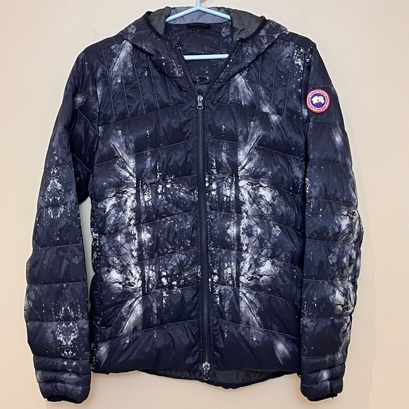 Canada Goose Brookvale Hooded Down Jacket - Women's Size XL - Black Gray - Picture 2 of 15